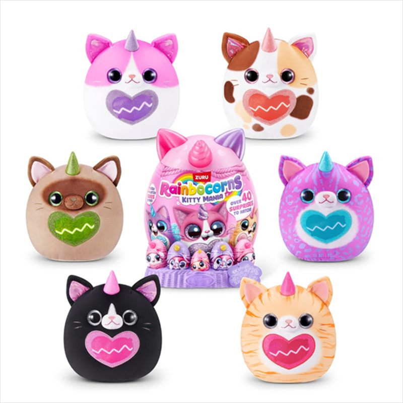 Zuru rainbocorns eggzania kitty mania 92125, , medium-null