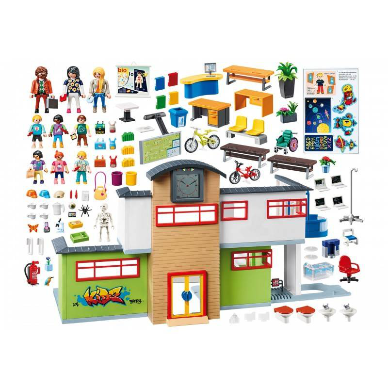 Playmobil 9453 furnished school building, , medium-null
