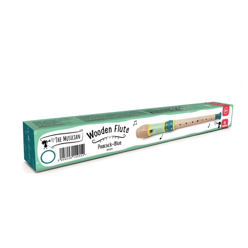 Wooden flute blue, , medium-null