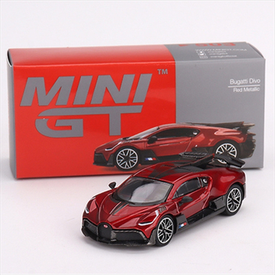 Mini gt 1/64 bugatti divo, red metallic, , medium