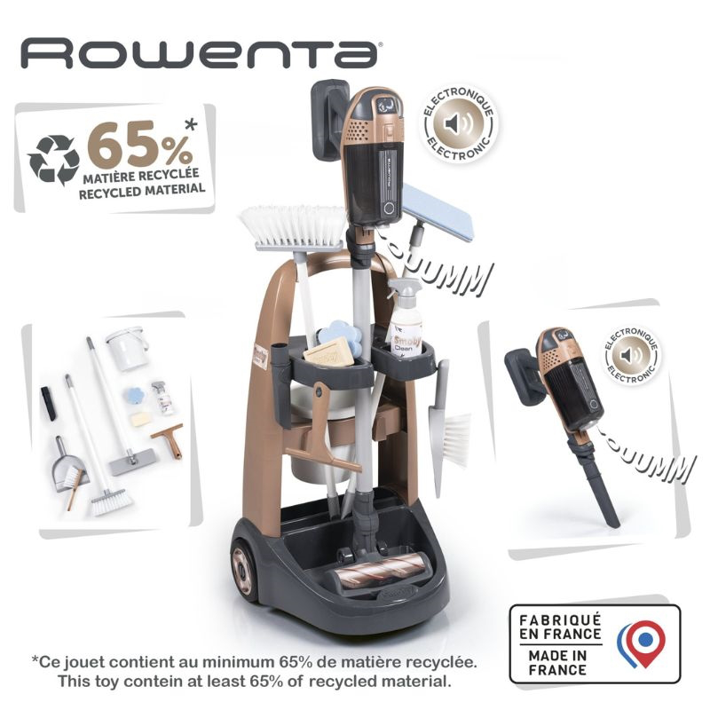 Smoby rowenta trolley + vacuum cleaner 7600330326, , medium-null