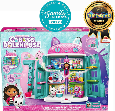 Gabby's dollhouse gabby's purrfect dollhouse playset, , medium