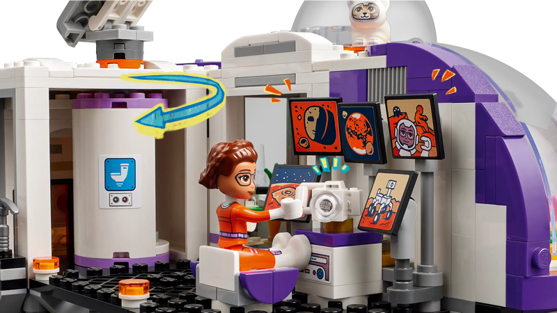 Lego friends 42605 mars space base and rocket, , medium-null