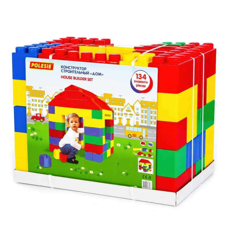 Polesie house building blocks set 134 pcs, , medium-null