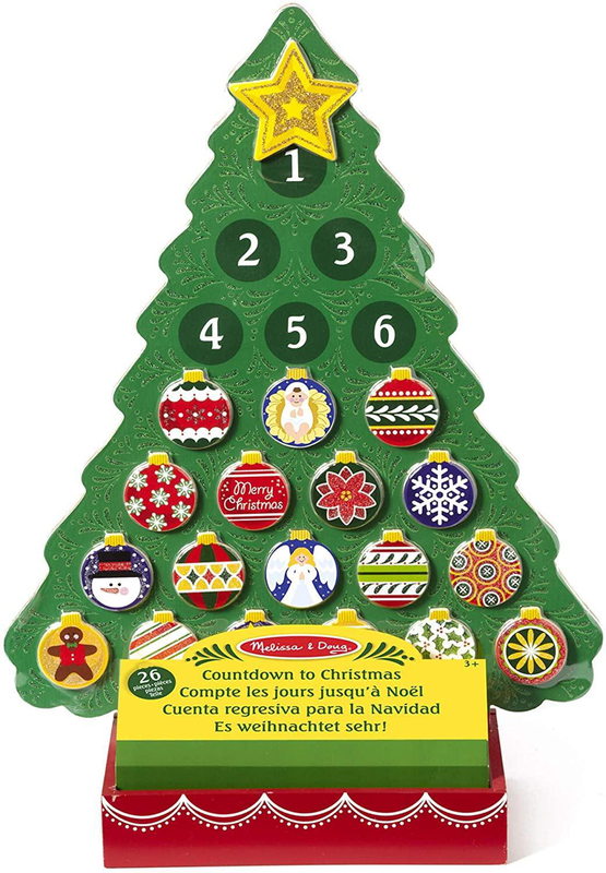 Melissa & doug 13571 countdown to christmas wooden advent calendar, , medium-null