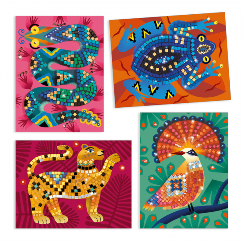 Djeco mosaic set - wild jungle animals, , medium image number null