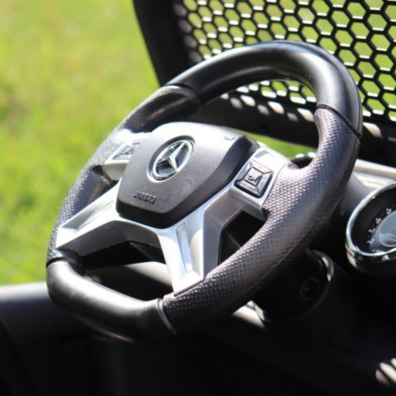 Product image: Ηλεκτροκίνητο παιδικό αυτοκινητάκι mercedes σε λευκό χρώμα, 12v, 108x66x88, , medium-null