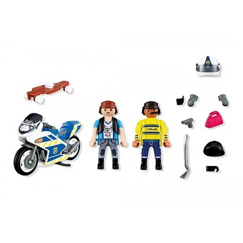 Playmobil motorcycle chase, , medium-null