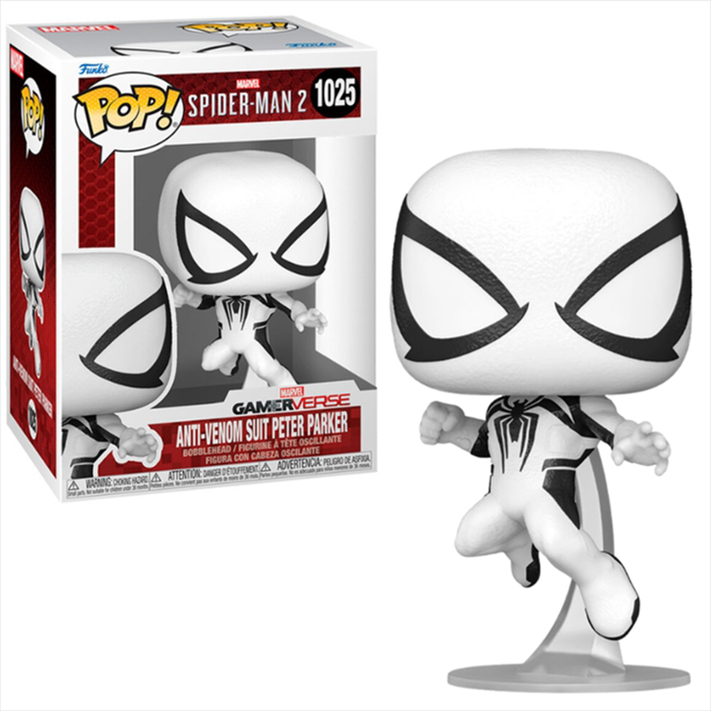 Funko pop! Marvel: spider-man 2 gamer verse - anti-venom suit peter parker #1025 bobble-head vinyl f, , medium image number null