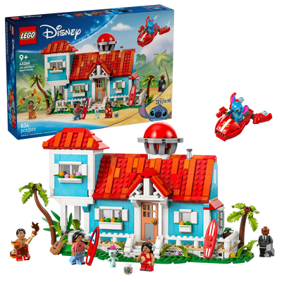 Lego disney 43268 lilo and stitch beach house, , medium