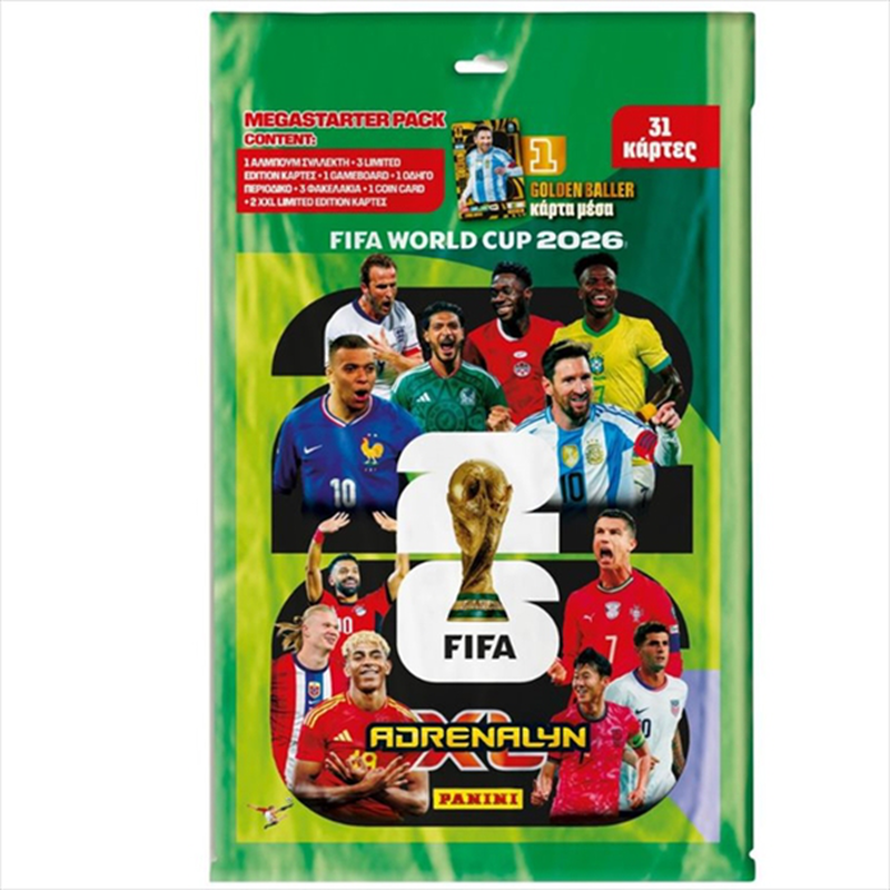 Panini adrenalyn xl: FIFA world cup 2026 - mega starter pack pa.al.wc.226, , medium-null