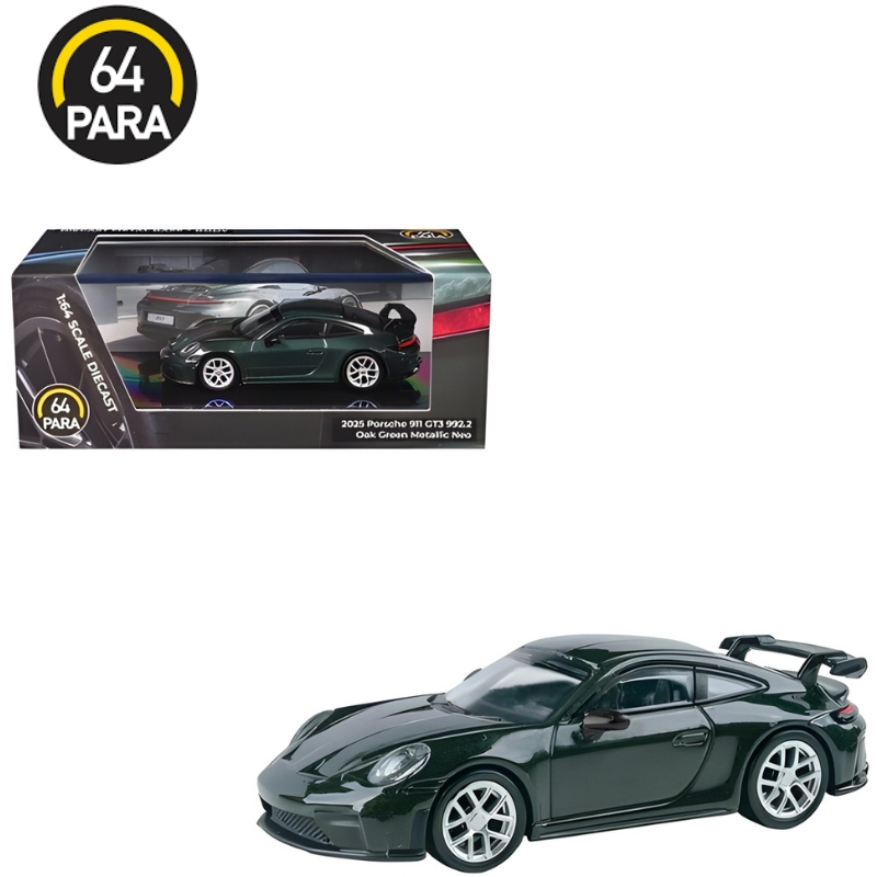 Para66 1/64 2025 porsche 911 gt3 992.2, oak green metallic neo, , medium-null