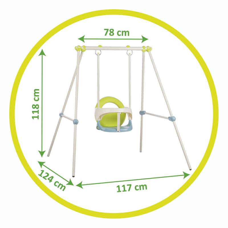 Product image: Smoby metal baby swing h118 830304, , medium-null