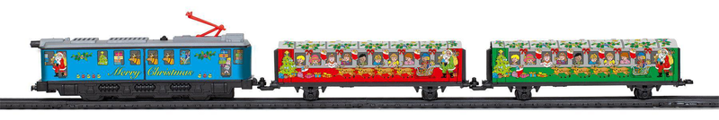 Pequetren 200 christmas train set metallic with light, , medium image number null