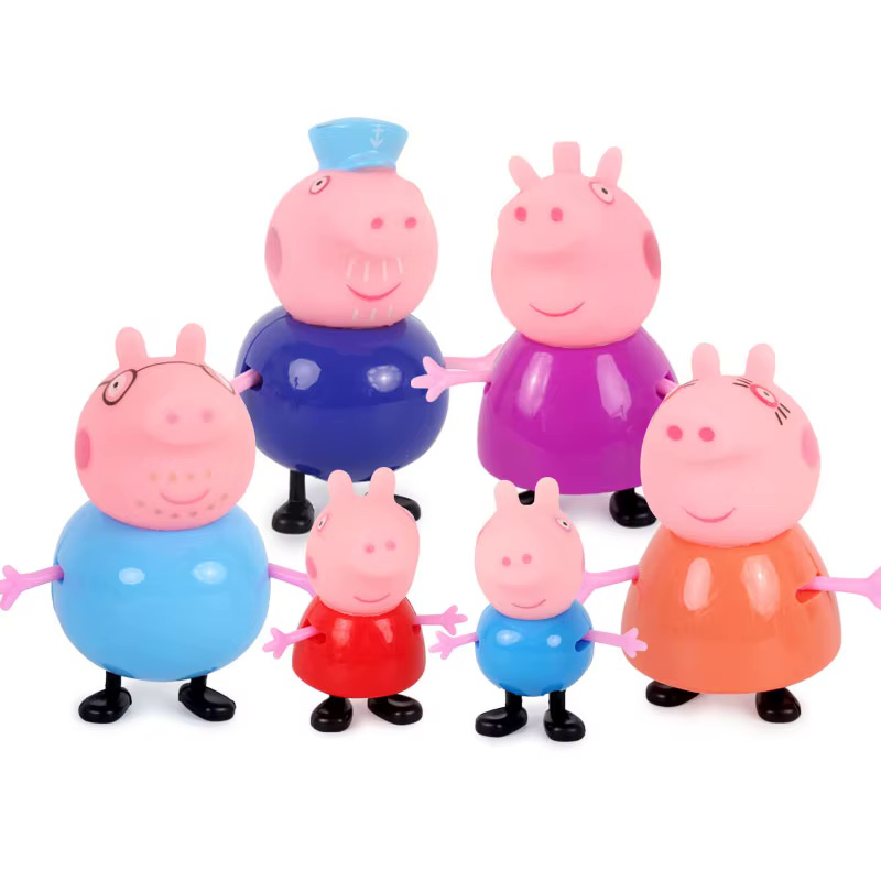 Peppa pig figures 6 pieces 4-9cm, , medium image number null