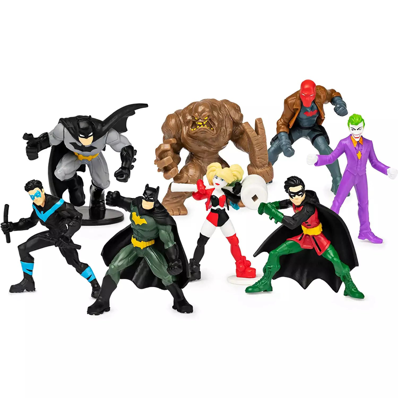 Product image: Dc comics batman mini action figures - collectible 8-pack set, perfect for kids and collectors!, , medium-null
