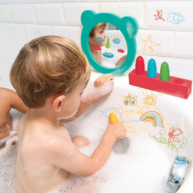 Painting on mirror bath game, , medium-null