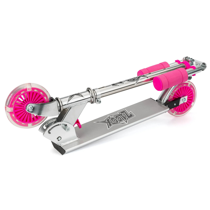 Product image: Xootz light up led folding scooter - pink, , medium-null
