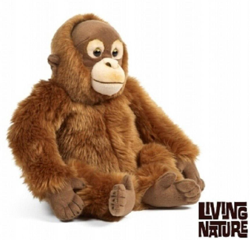 Living nature orangutan monkey 30cm soft toy, , medium image number null