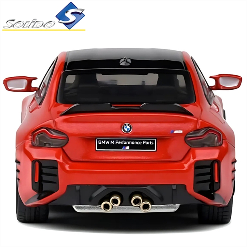 Solido 1/43 2023 bmw m2 g87, red, , medium-null