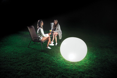 Led floating globe (r.b.), , medium