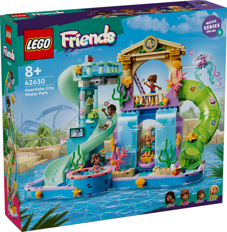 Lego friends heartlake city water park 42630 for ages 8+ 814pcs, , medium-null