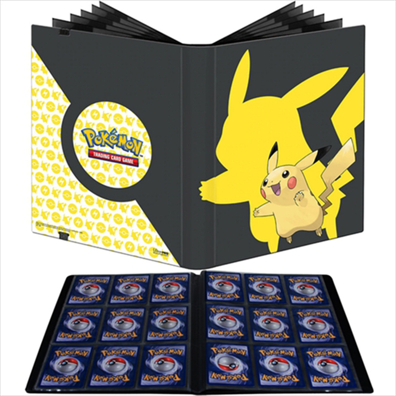 Pkm pokemon pikachu 9-pocket pro-binder - holds upto 360 cards, , medium-null