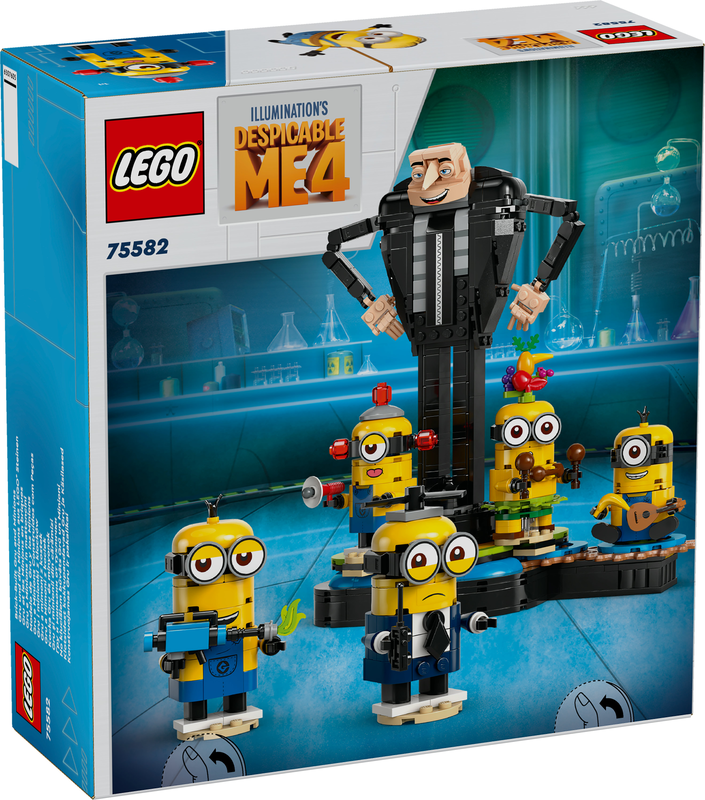 Lego despicable me 4 brick-built gru and minions 75582 for ages 9+ 839pcs, , medium-null