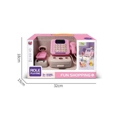 Light ic calculation function cash register with food, , medium