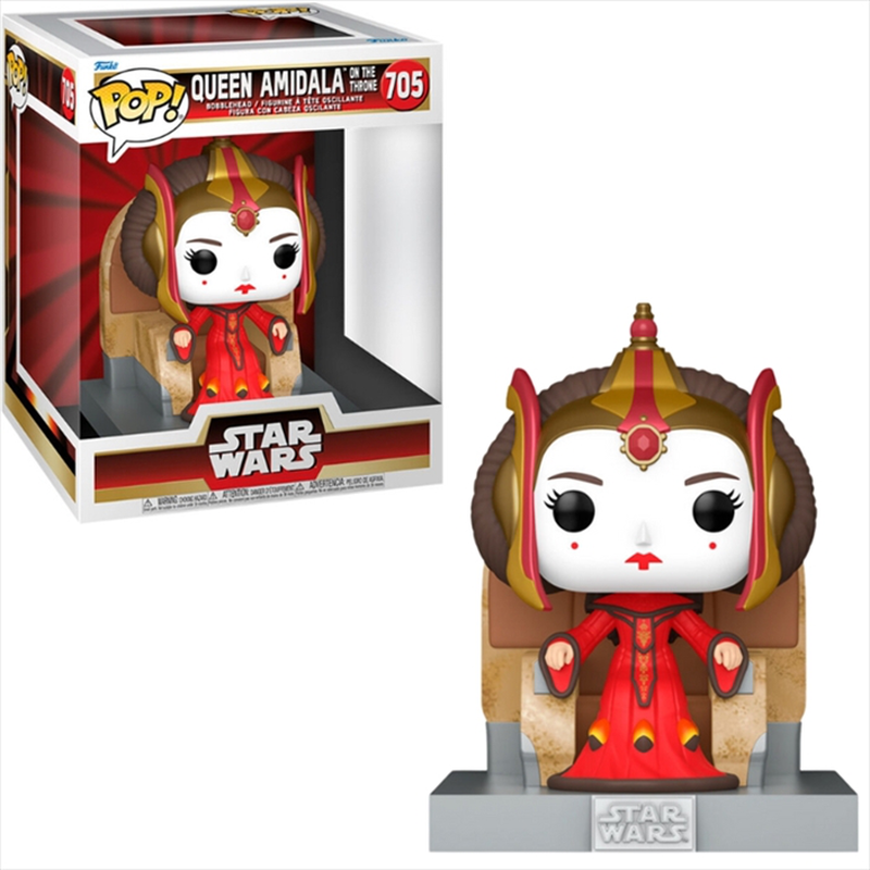 Product image: Funko pop! Deluxe disney: star wars ep1 the phantom menace anniversary - queen amidala throne #705, , medium-null
