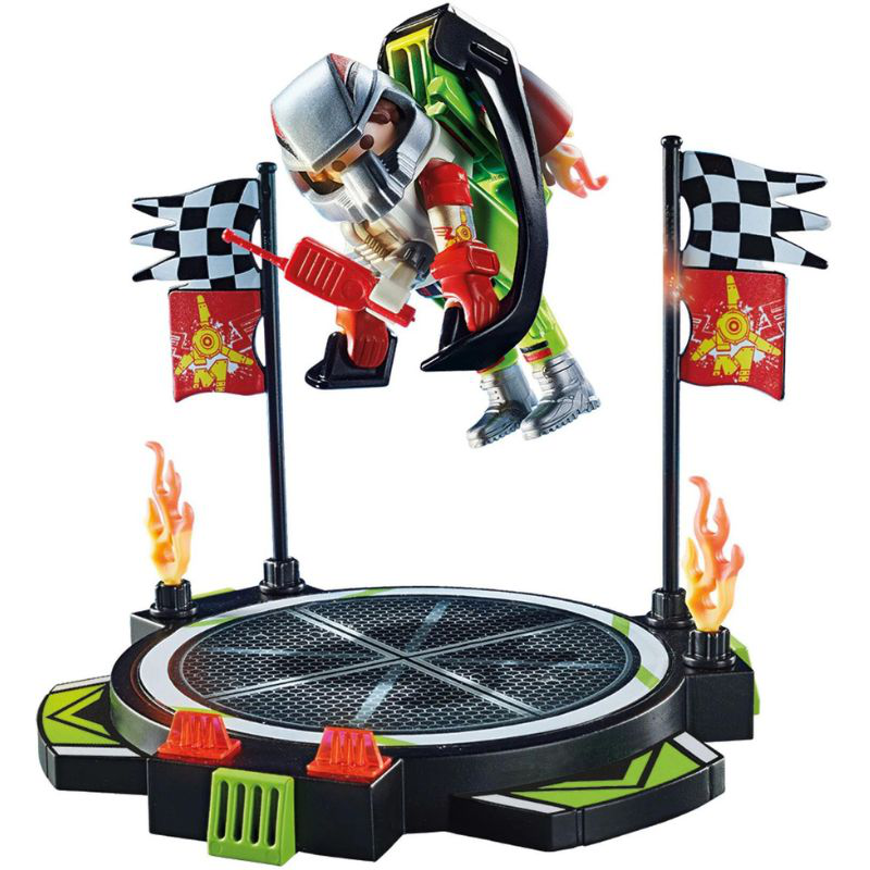 Playmobil 70836 stunt show - Air stunt show stuntman with jetpack, , medium-null