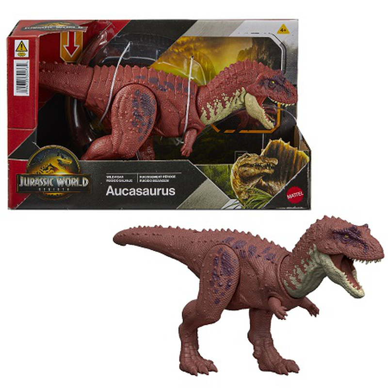 Jurassic world rebirth dinosaur action figures with attack motion & sound for ages 4+ (1 pcs - random selection), , medium-null