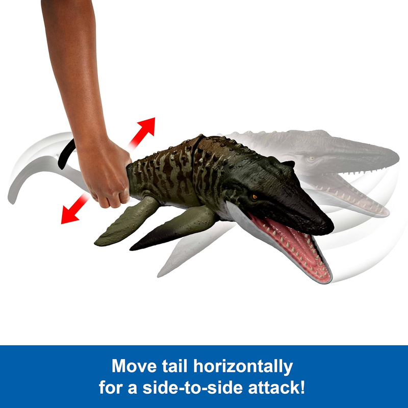 Jurassic world rebirth bite n blast mosasaurus, , medium-null