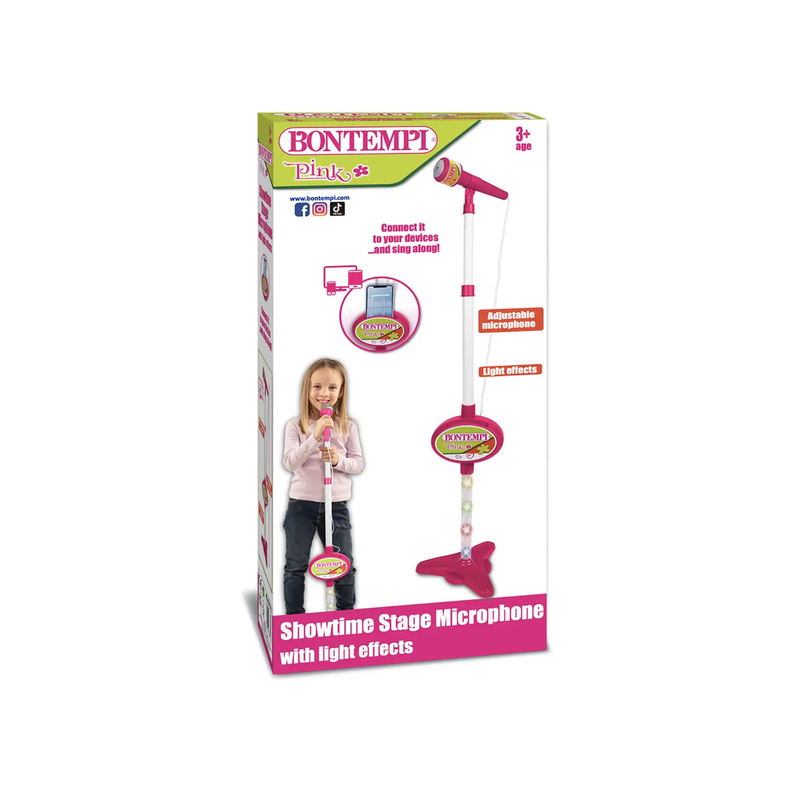 Bontempi showtime stage microphone with light effects, , medium-null