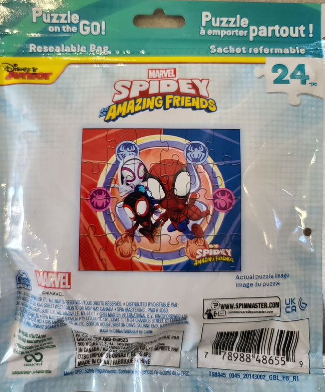 Puzzle on the go spidey 24pcs, , medium-null