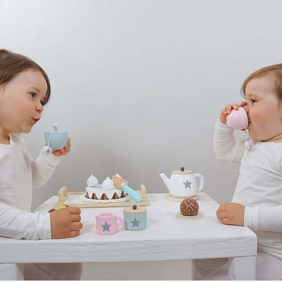 Wooden afternoon tea, , medium