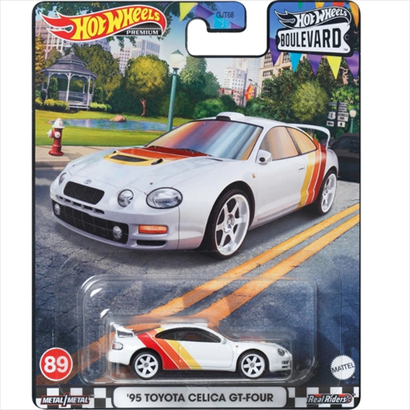 Mattel hot wheels premium: boulevard #89 - 1/64 95 toyota celica gt-four - white, , medium-null