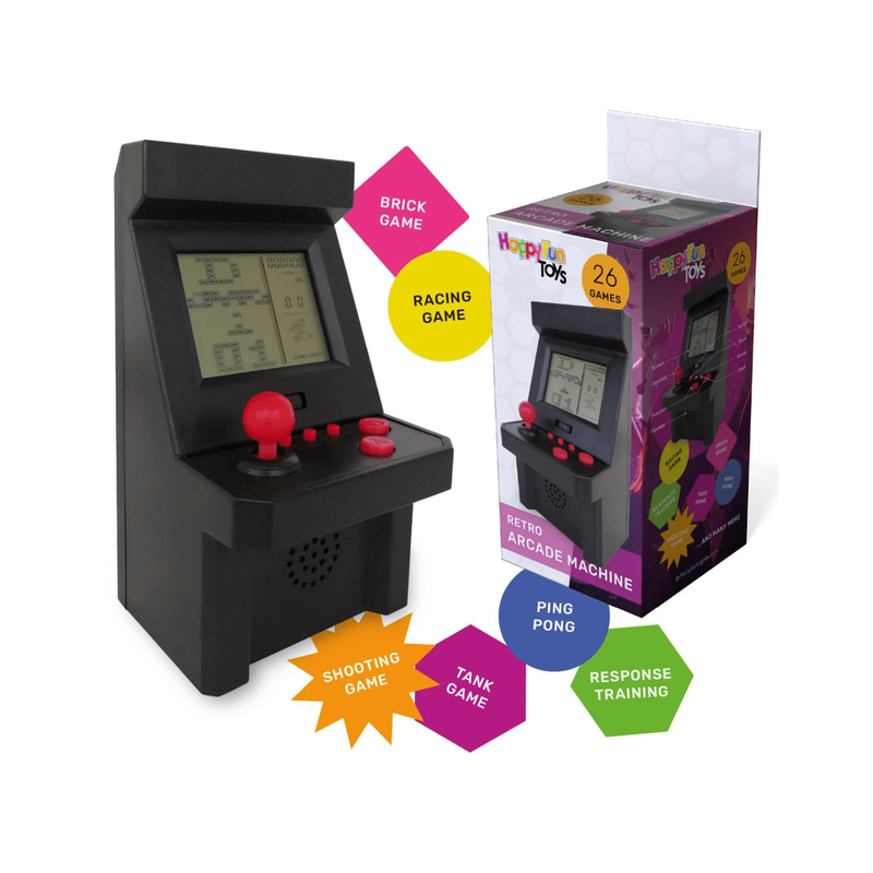 Retro desktop arcade machine with 26 games-null