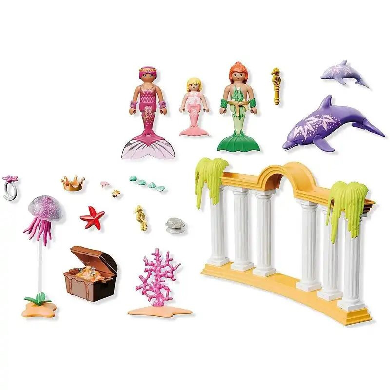 Playmobil 71861 princess magic - underwater treasure with mermaids and dolphin, , medium-null