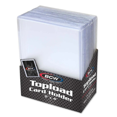 Bcw - 3x4 topload card holder - standard
