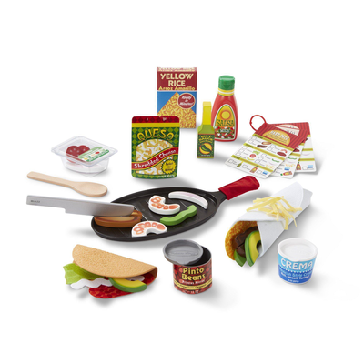 Melissa & doug 19370 fill & fold taco & tortilla set, , medium