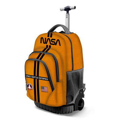 Nasa orange fan gts trolley backpack nasa lines