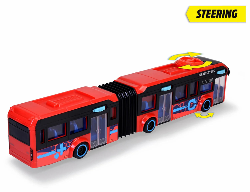 Dickie toys volvo 7900 e articulated city bus 40cm, , medium-null