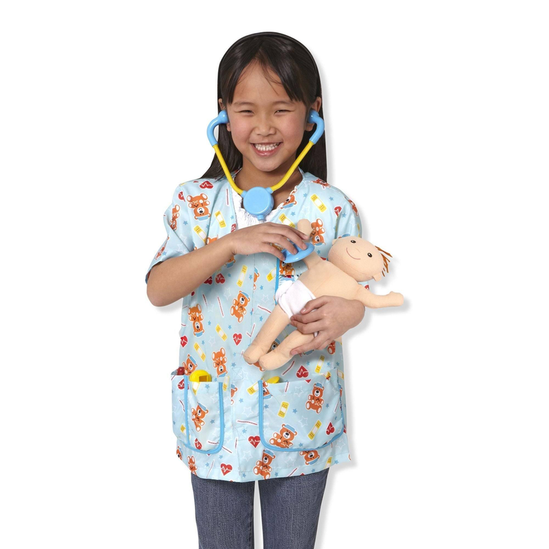 Melissa & doug 18519 paediatric nurse role play costume set, , medium-null