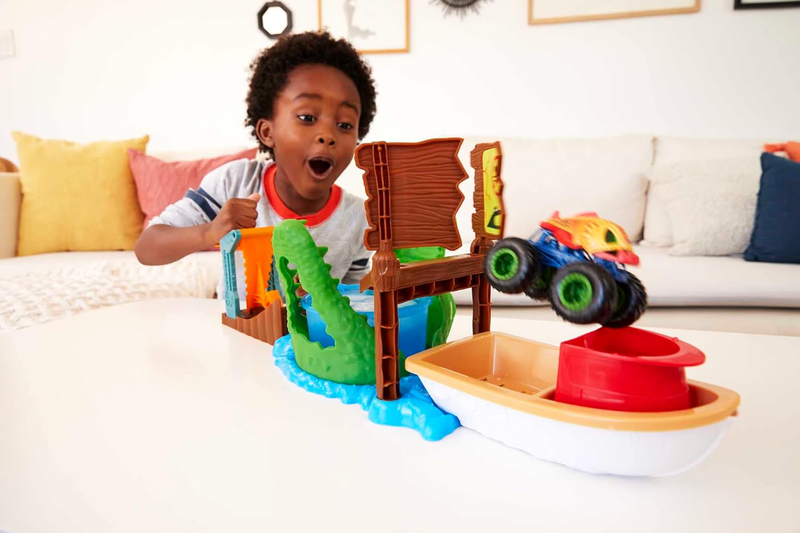 Product image: Hot wheels monster trucks color shifter swamp chomp hgv14 4y+, , medium-null