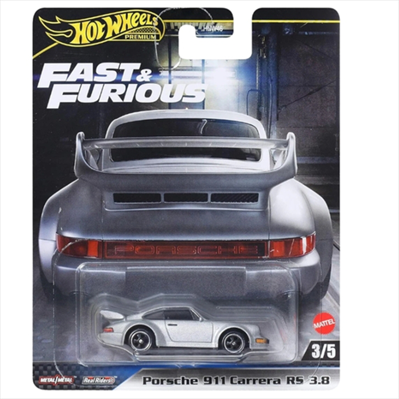 Mattel hot wheels premium: fast  furious - porsche 911 carrera rs 3.8 jbm03, , medium-null