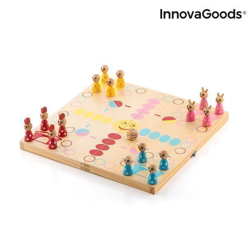Product image: Innovagoods ξύλινο επιτραπέζιο παιχνίδι με ζώα pake 18 τεμάχια, , medium-null
