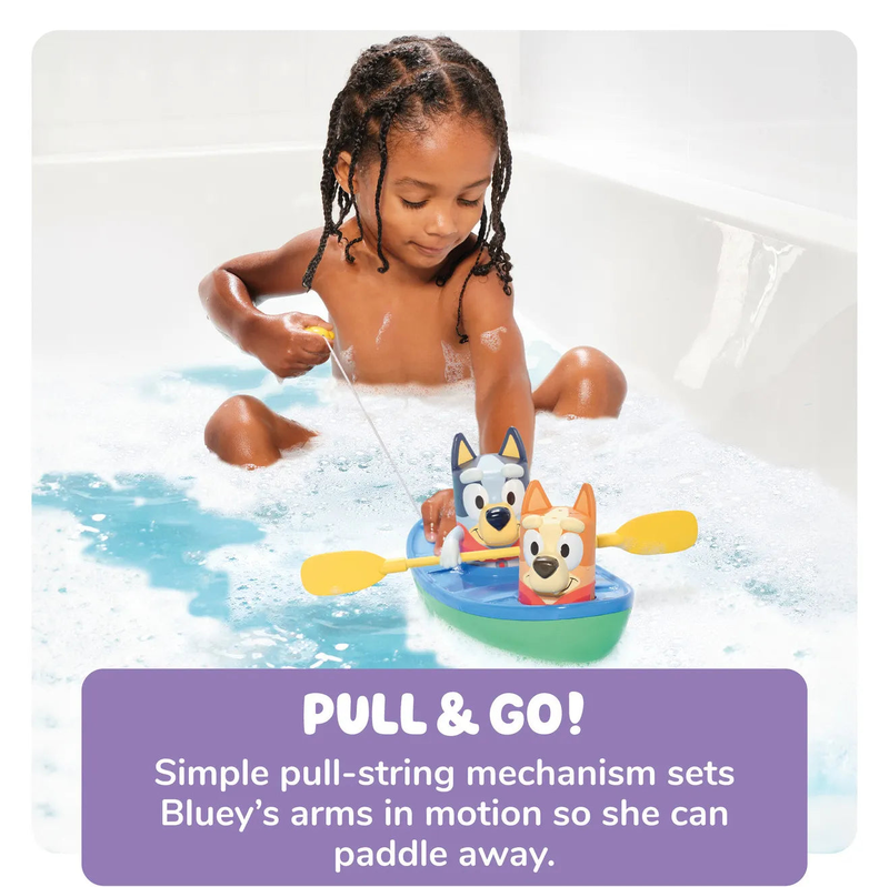 Toomies bluey pull & go canoe, , medium-null