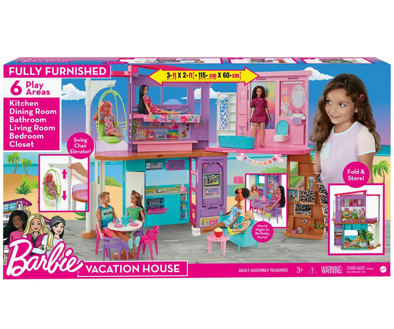 Product image: Barbie malibu vacation house playset, , medium-null
