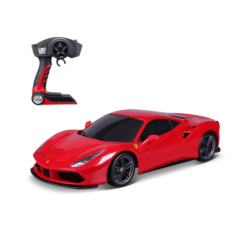 Maisto 82133 tech r/c ferrari 488 gtb με ενσωματωμένους προβολείς & τηλεχειριστήριο, , medium-null